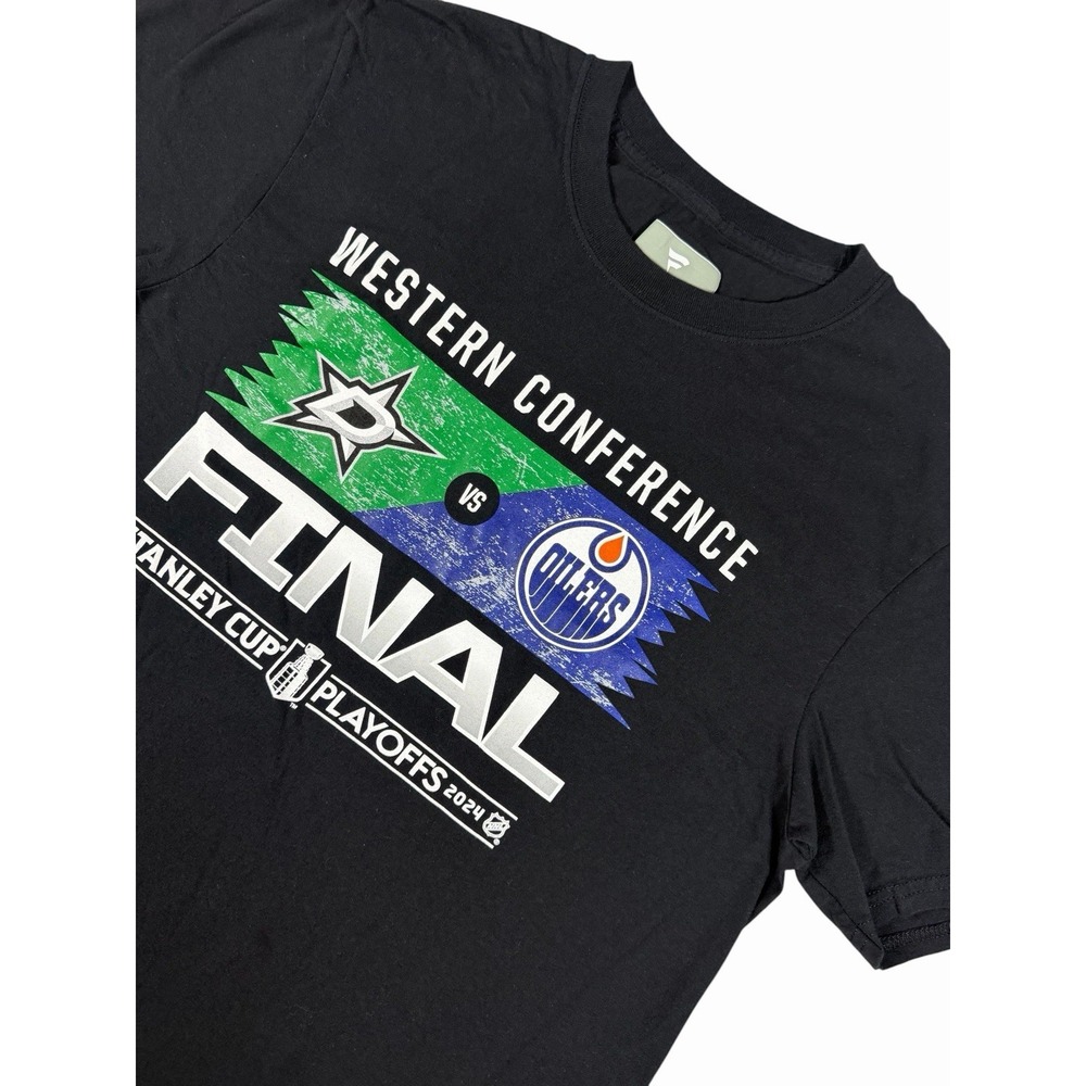 Fanatics 2024 NHL Western Conference Final T Shirt Dallas Stars Vs Oilers Men M